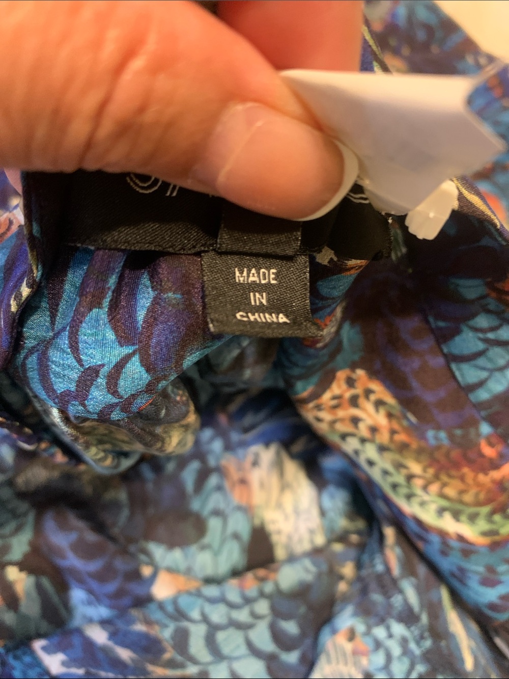 SALONI Multicolor Printed Tiered V-Neck Long Sleeve Dress - Picture 11 of 11